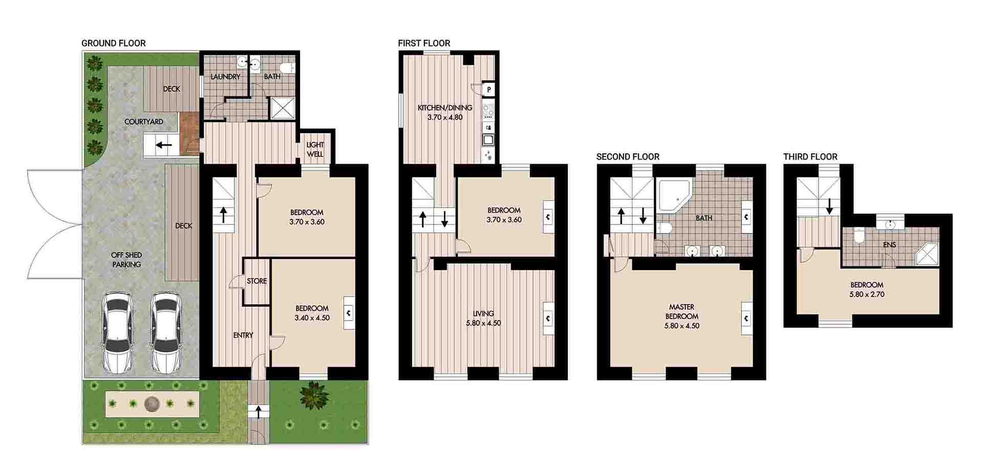 floor plans and site plans
