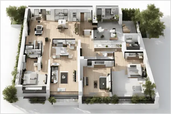 commercial Customized 3D Floor Plans