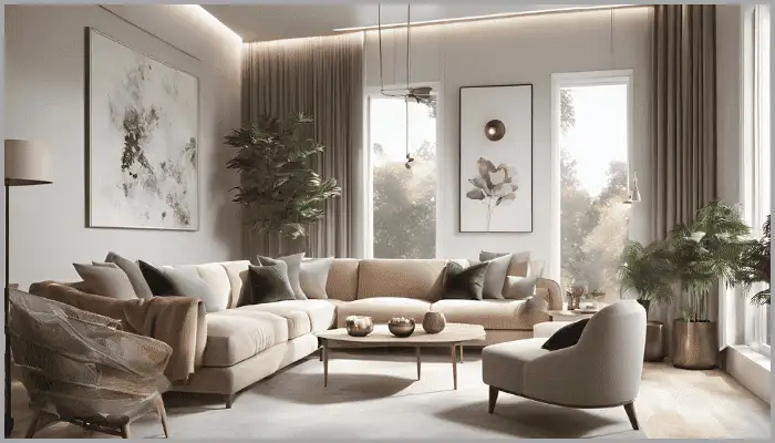 Editing real estate photos with virtual staging to enhance empty rooms and show potential
