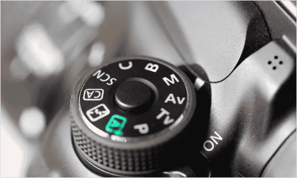 AV Mode (Aperture Priority Mode) settings on a camera for real estate photography