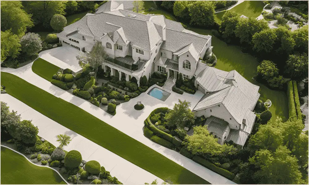 Advantages of aerial photography showing a single real estate house and its surroundings from a unique perspective