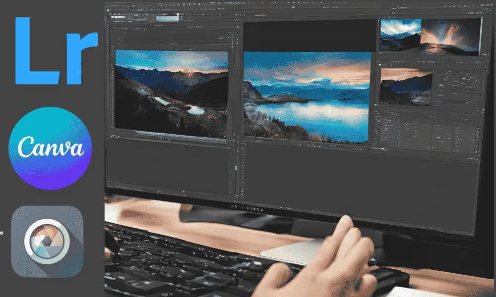 Easy-to-use beginner-friendly photo editing software interface for furniture photo editing, showcasing tools for color correction and background removal