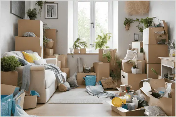 Well-organized living room interior photoshoot with a clean, clutter-free space, showcasing minimal decor and a tidy atmosphere