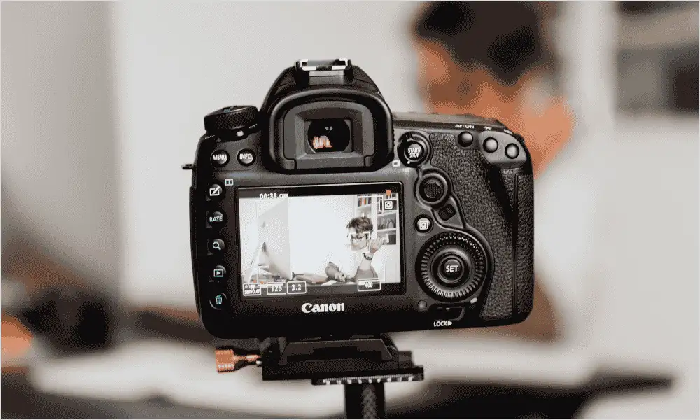 Camera displaying RAW image recording settings for real estate photography