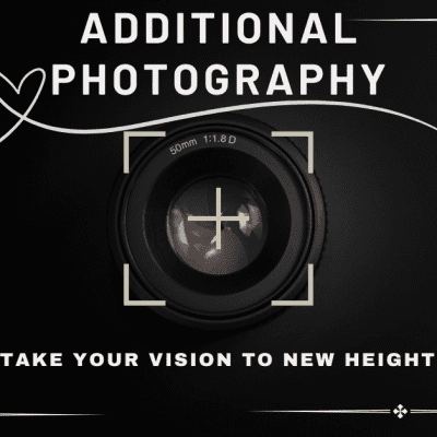 Additional Photography showcasing a camera frame with text overlay.