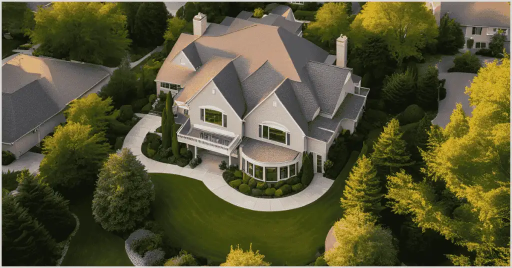 PixelShouters: Additional Photography featuring an aerial shot of a home