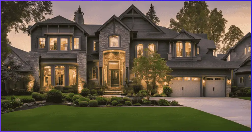 A beautifully lit house at twilight, showcasing the importance of real estate photography turnaround time for capturing stunning exterior shots.