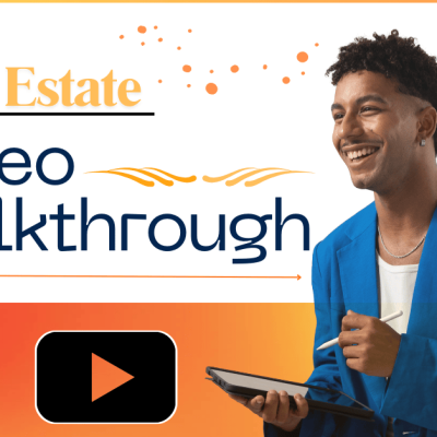 Real estate professional smiling and holding a tablet with pen in hand, preparing for a Video Walkthrough Real Estate.