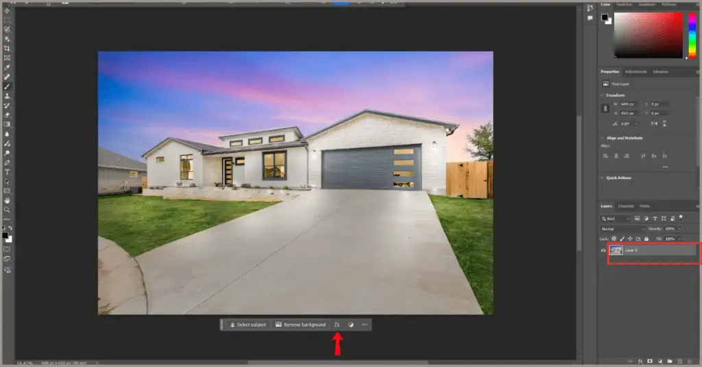 Photoshop interface showing the process of editing a smart object in Photoshop.