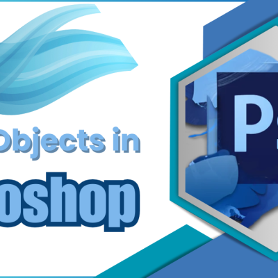 Photoshop logo with the text 'Smart Object in Photoshop' displayed prominently.