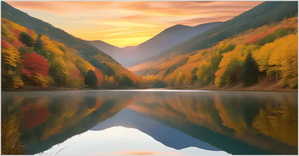 A breathtaking dusk sky over a serene forest, capturing the beauty of landscape photography.
