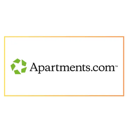 Apartments.com logo with green star icon on a white background.