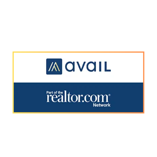 Avail logo with "Part of the realtor.com Network" on a white and blue background.