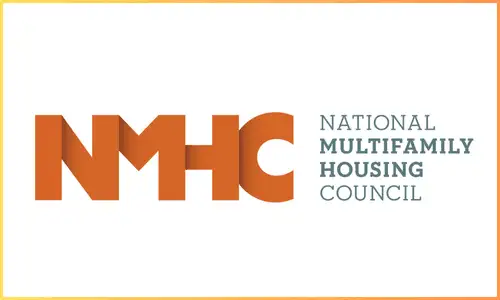 Logo of the National Multifamily Housing Council (NMHC) with the text "NMHC" and "National Multifamily Housing Council" in an orange and gray design.