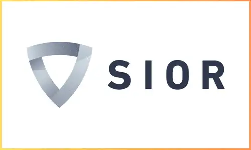 Logo of the Society of Industrial and Office Realtors (SIOR) with the text "SIOR" and a stylized silver triangular emblem.