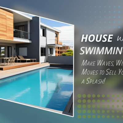 Modern house with a swimming pool, wooden deck, and lush plants. Explore tips for Selling a Home with a Pool and making it the ultimate buyer attraction.
