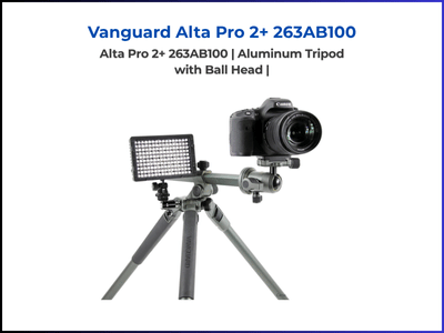 Vanguard Alta Pro 2+ 263AB100 Aluminium Tripod with Ball Head, ideal for real estate photography.