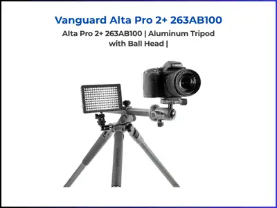 Vanguard Alta Pro 2+ 263AB100 Aluminium Tripod with Ball Head, ideal for real estate photography.