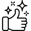 real estate photo editing "approved" logo (black colour)
