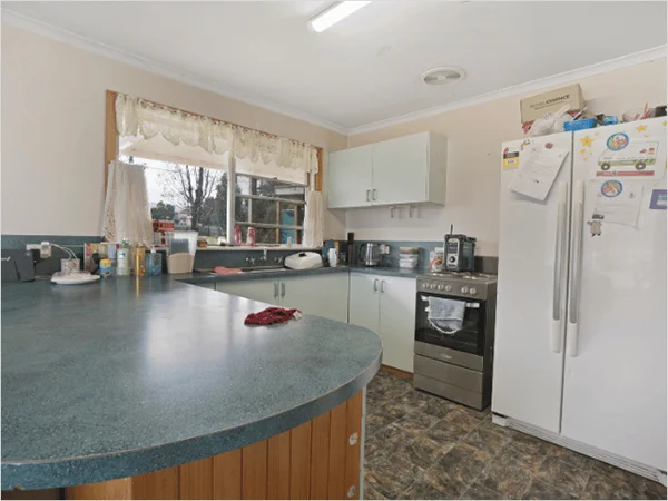 Before Object Removal: Cluttered Family Kitchen