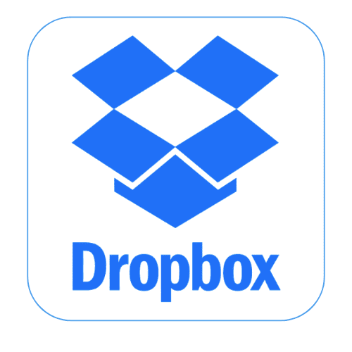 Dropbox logo – reliable cloud storage for photographers and professionals