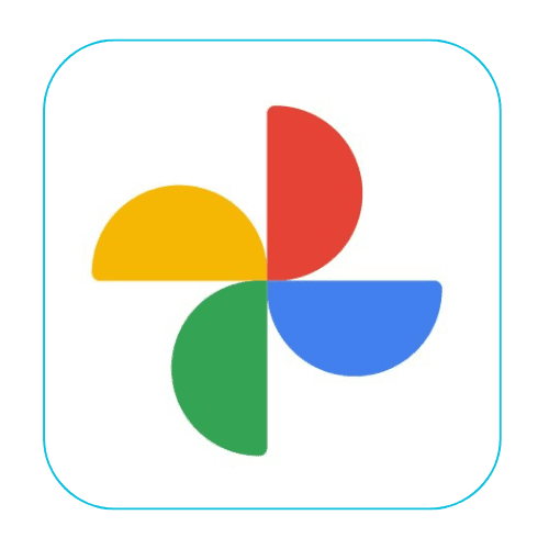 Google Photos logo – popular cloud storage for photographers and everyday users