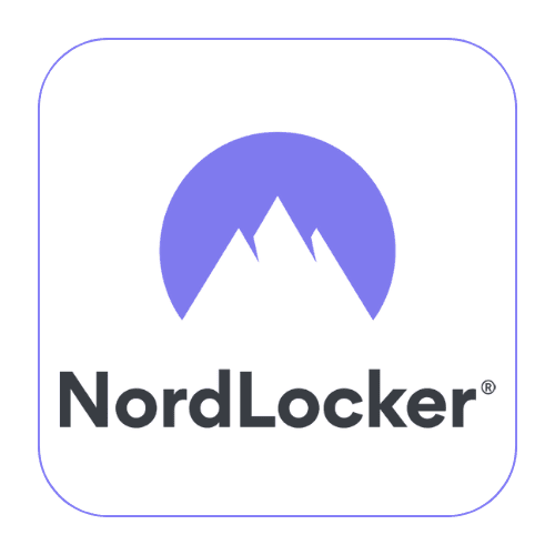 NordLocker logo – encrypted cloud storage for photographers prioritizing privacy