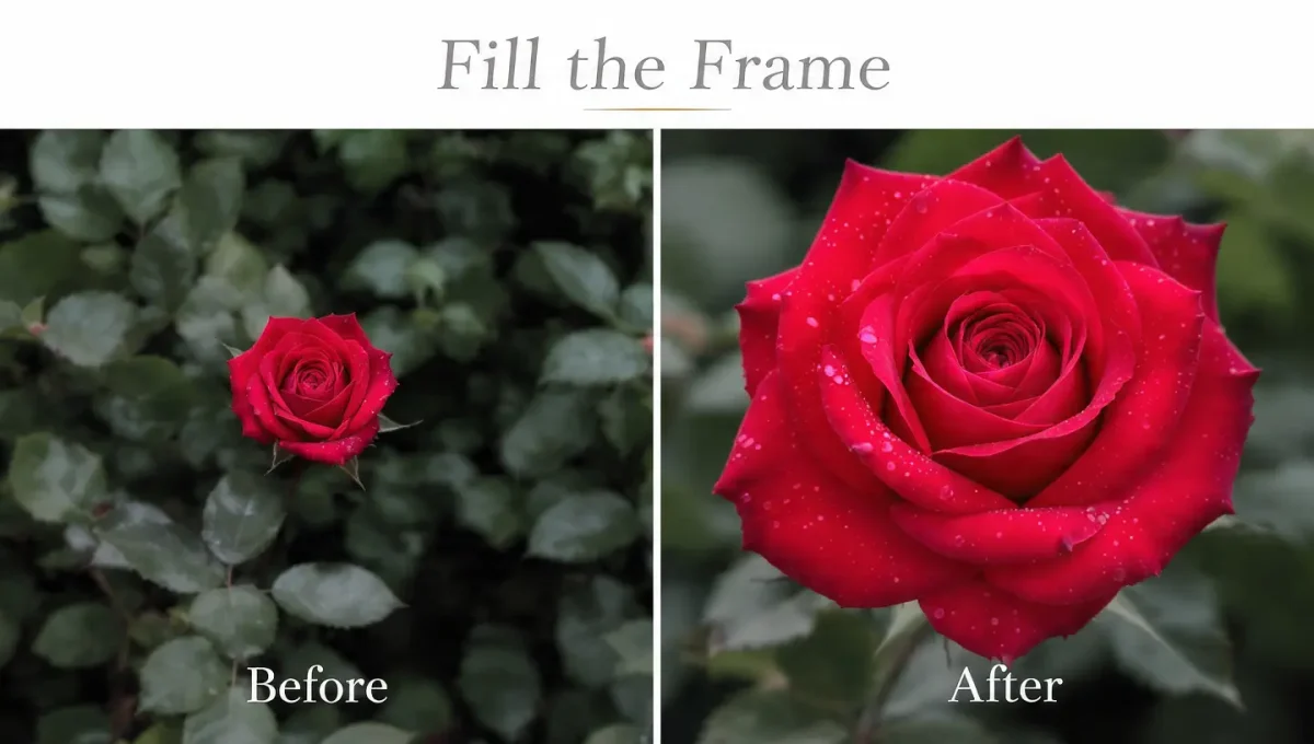 Fill the Frame Photography Techniques – Before and After Example