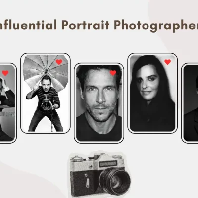 Collage featuring 15 influential portrait photographers