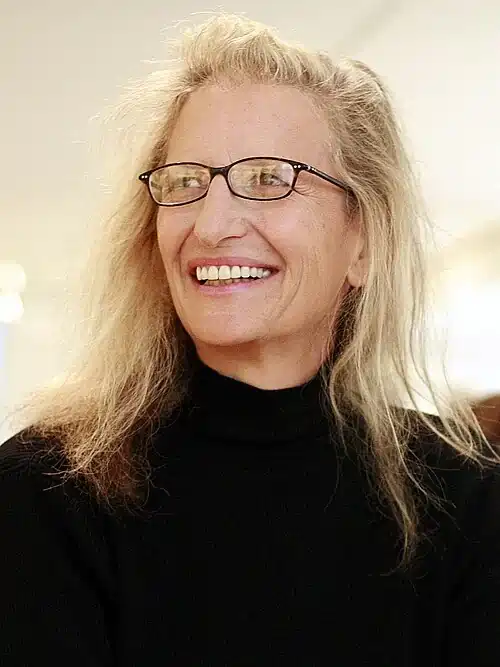Portrait of influential portrait photographer Annie Leibovitz (b. 1949)