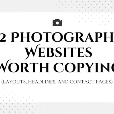 12 Best Photography Websites to Study for Web Design Inspiration