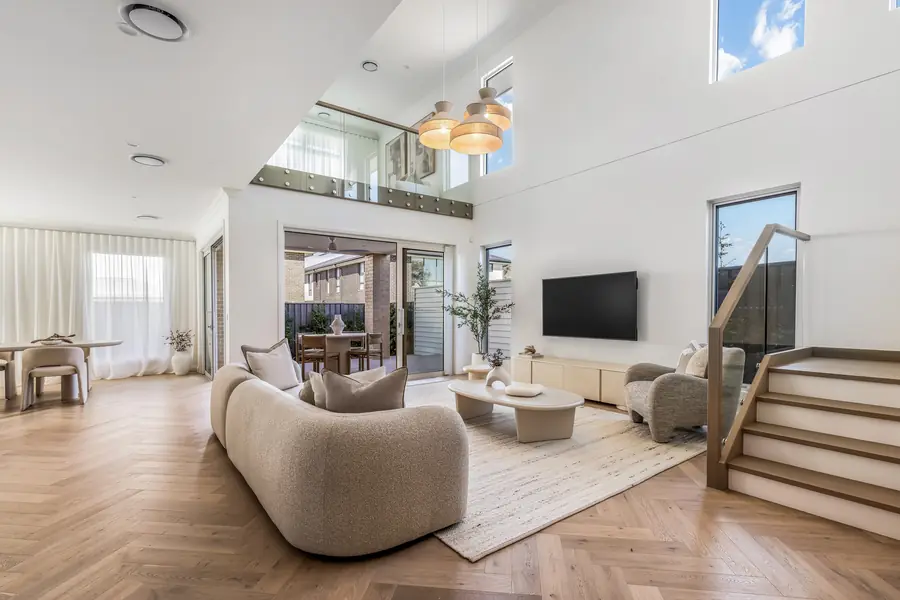 Bright interior living space after real estate photo enhancement by PixelShouters