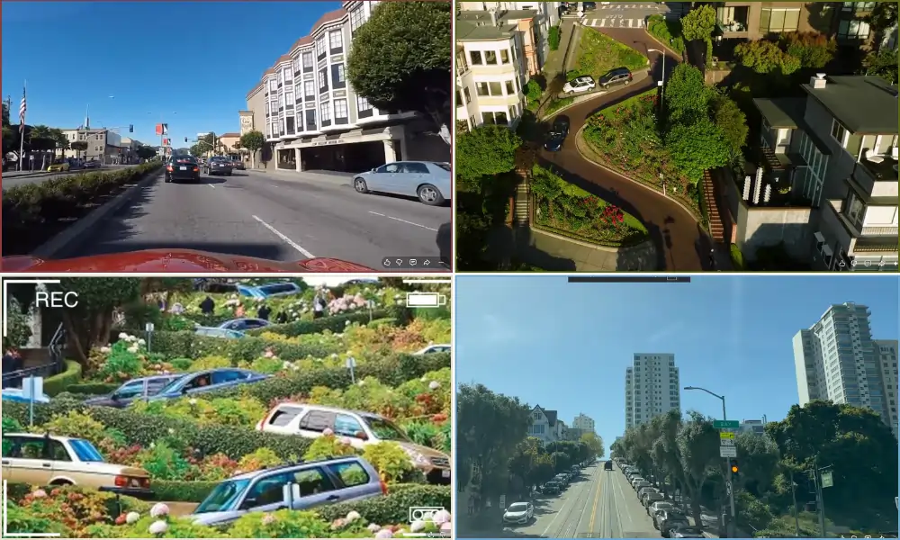 Where Lombard Street Houses are located in San Francisco – crooked curves, Russian Hill homes, flower gardens, and waterfront streets
