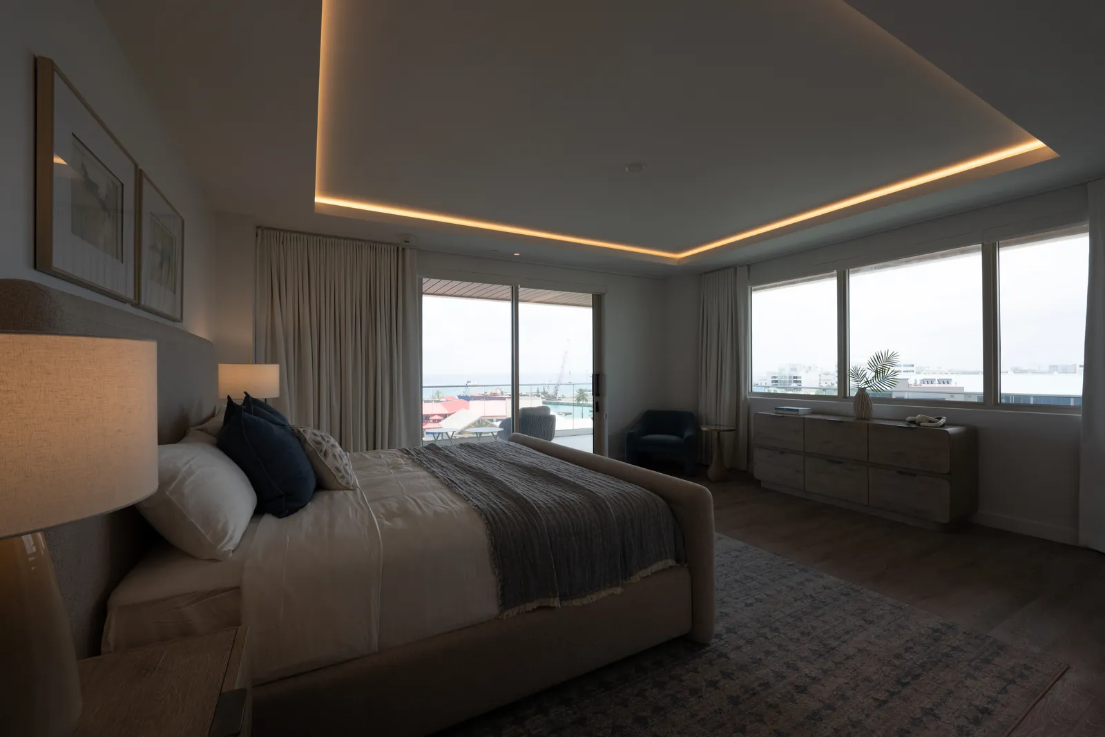 Real estate bedroom source exposure before HDR photo editing by PixelShouters