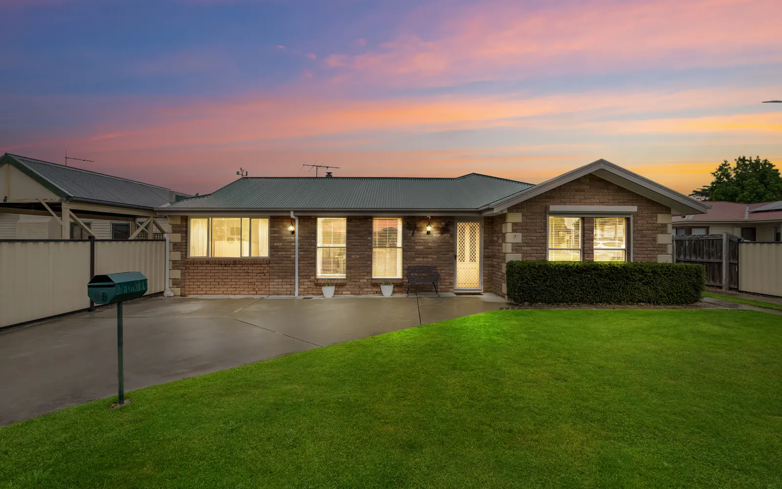 Twilight real estate exterior photo edited for a polished listing presentation by PixelShouters