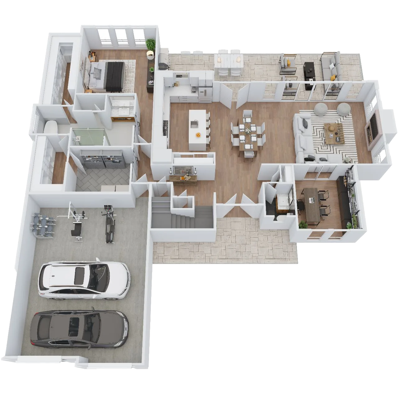 Premium 3D real estate floor plan layout for property marketing by PixelShouters