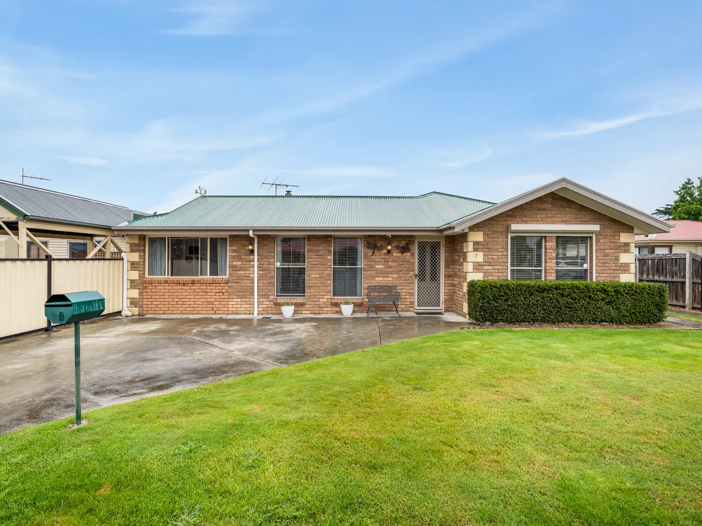 Real estate exterior before day to dusk twilight photo editing by PixelShouters