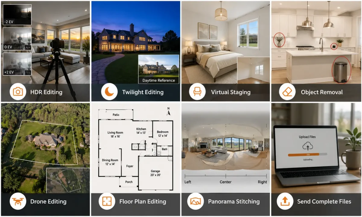 What to Send for Each Specific Edit - What Should I Send an Editing Company for Real Estate Photos