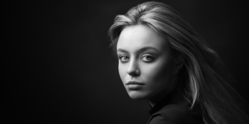 Black and white portrait showing Different Photo Editing Styles